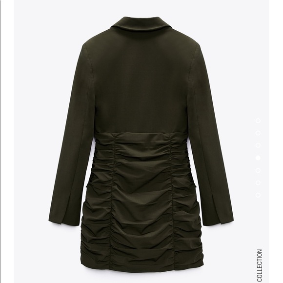 ZARA shirt ruched dress- BNWT - Picture 5 of 6